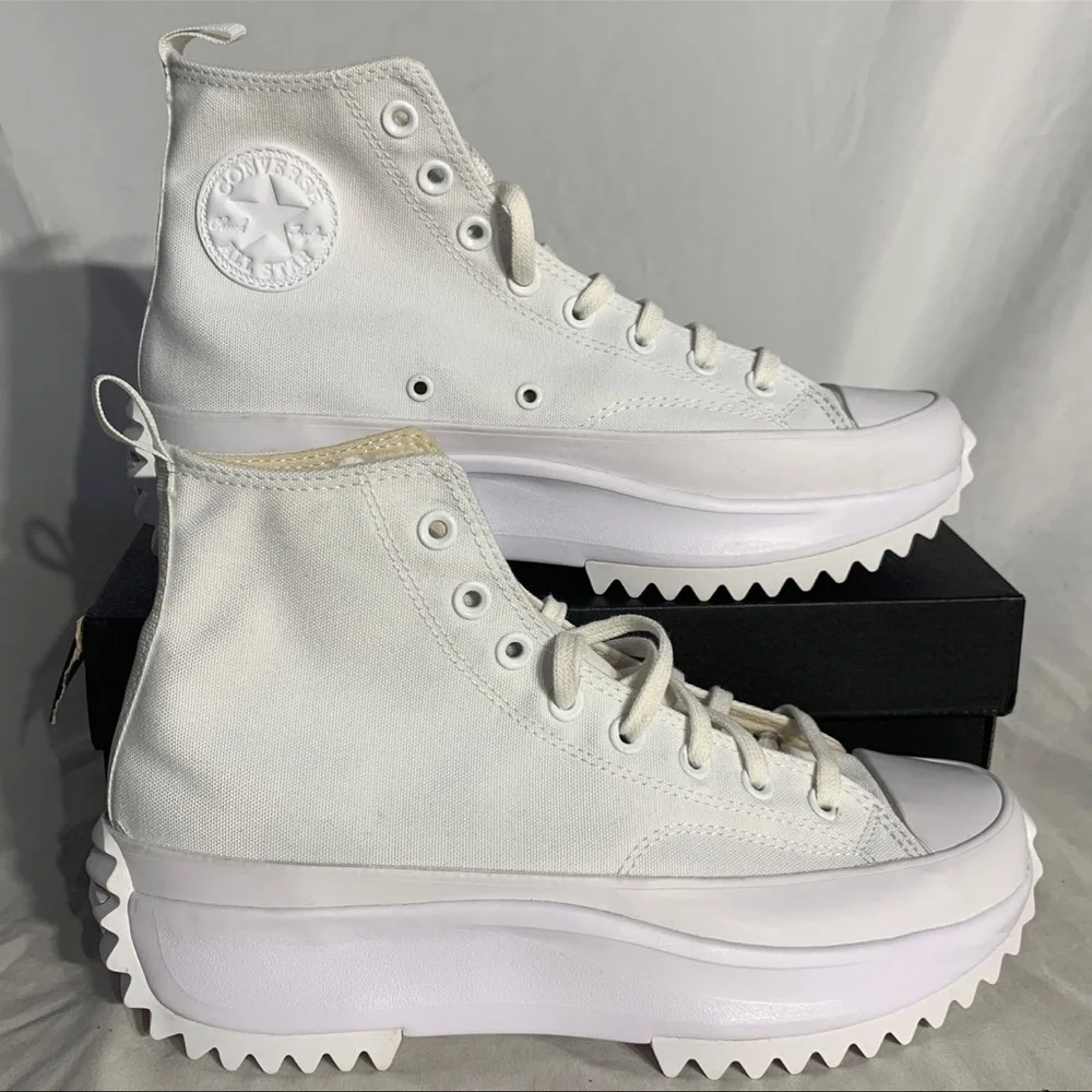 Converse Run Star Hike Chunky‎ White High-Top Men’s Sneakers Casual Streetwear - Picture 3 of 8